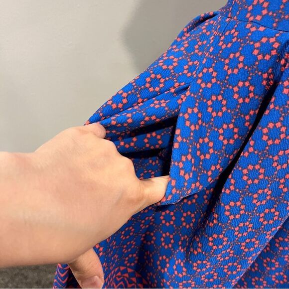 LuLaRoe Amelia geometric print short sleeve scoop neck casual plus size dress XL - Picture 3 of 14